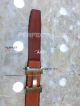 Perfect Replica High Quality Hermes Orange Leather Belt With Gold Buckle (9)_th.jpg